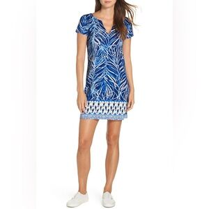 Lilly Pulitzer Sophiletta Dress Twilight Blue Early Riser Parrot